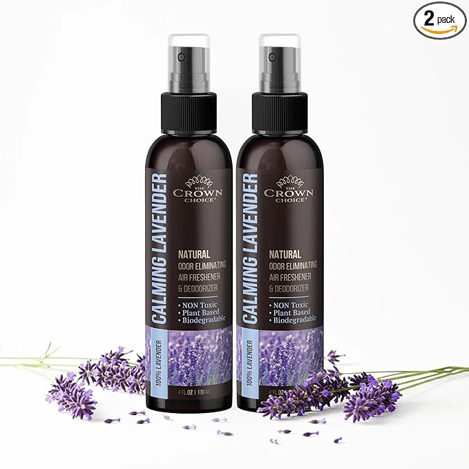 Green Non-Toxic Odor Eliminator Natural Lavender Air Freshener Spray Crafted