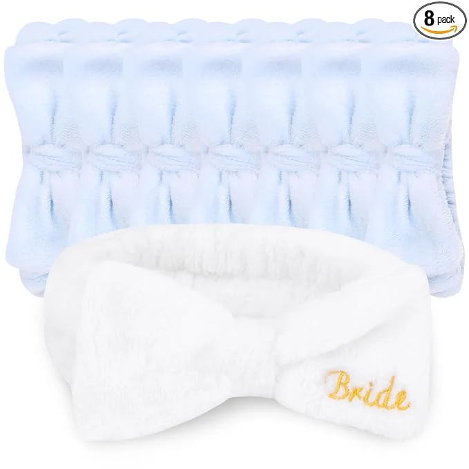 Modern CIEHER 8 Pack Spa Headbands for Bachelorette Party Favors Sustainable