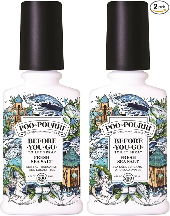 User-Friendly Poo-Pourri Before-You-Go Toilet Spray Fresh Sea Salt 4 Fl Oz Bathroom Odor Certified