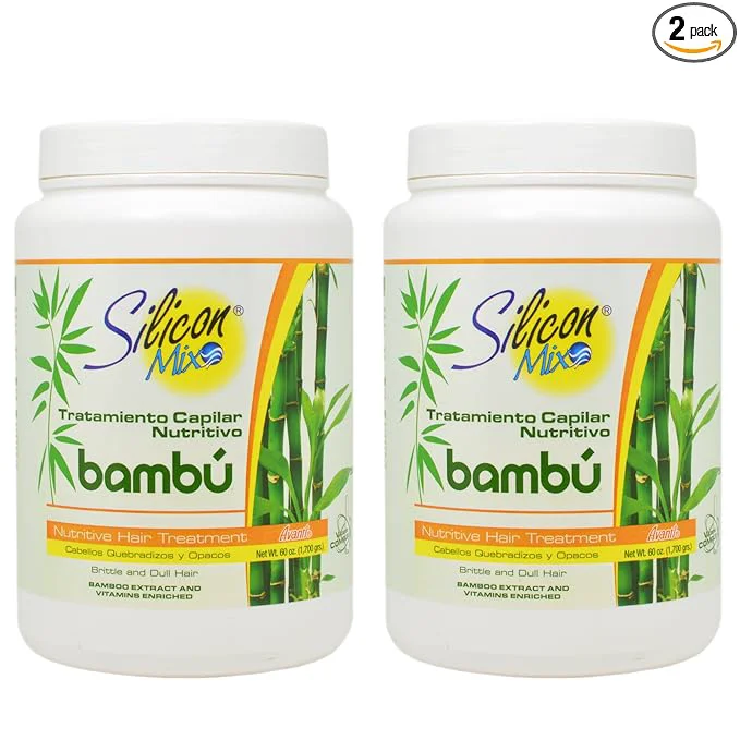Certified Silicon Mix Bambu Hair Treatment 60oz Pack of 2 Soft