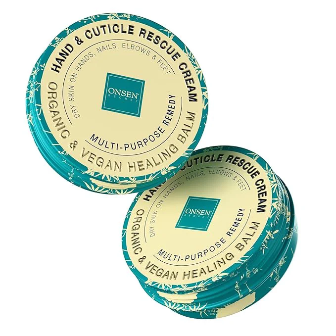 Responsible Onsen Hand Cuticle Rescue Cream Organic Nail Strengthener Balm Dry Breathable