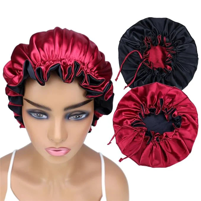 Next-Generation Adjustable Silk Satin Bonnet Hair Care Caps User-Friendly