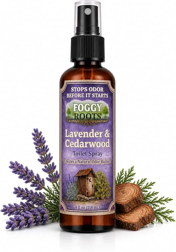 First-Class Lavender Cedarwood Toilet Spray — Stops Odor Before It Starts Pre-Poop Unique