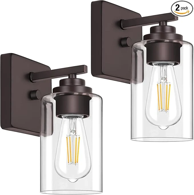 Verified VerRon Set of 2 Wall Sconces for Bathroom Modern Vanity Light Fixtures Carefully Designed