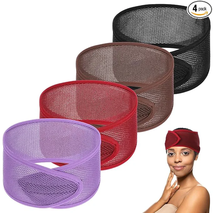 Enhanced CIATBYYJ 4Pcs Mesh Hair Wraps Thicker Soft Head Wraps Recyclable