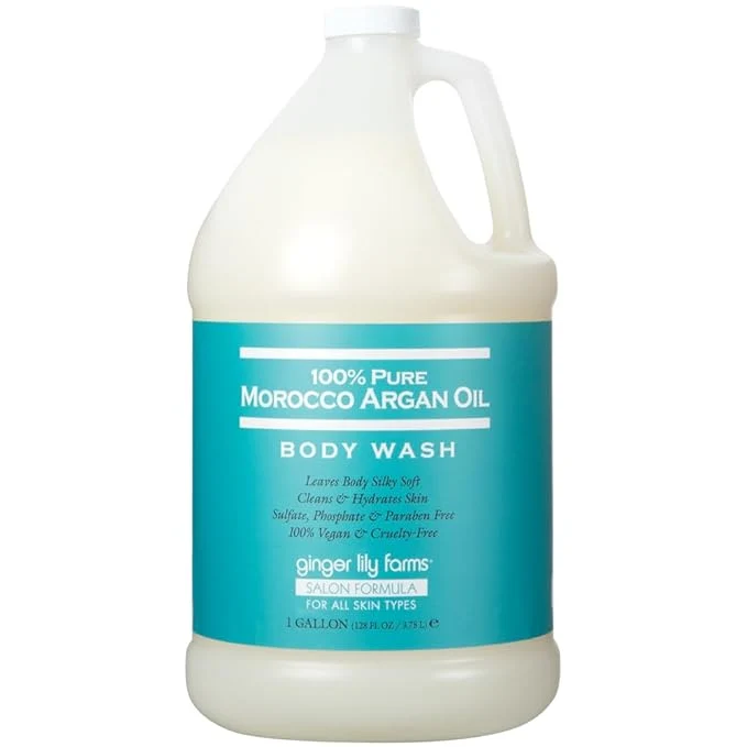 Prestigious Ginger Lily Farms Salon Formula Pure Morocco Argan Oil Body Wash Carefully Designed