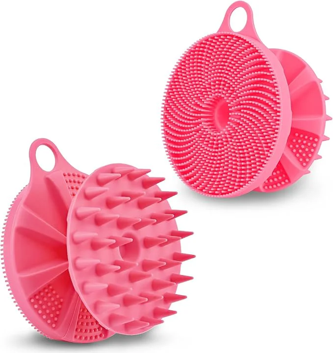 Versatile INNERNEED 2-in-1 Silicone Body Scrubber and Scalp Massager Shampoo Brush Exceptional