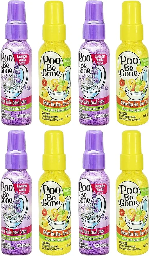 Outstanding Set of 8 Stinky Bowl Spray 1.85oz Relaxed