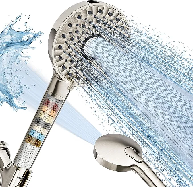 Recyclable home Shower Head with Handheld High Pressure 10-Spd Detachable Chrome Fashionable