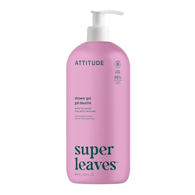 Specialty ATTITUDE Soothing Shower Gel Dermatologically Tested Plant and Mineral-Based Easy-to-Use