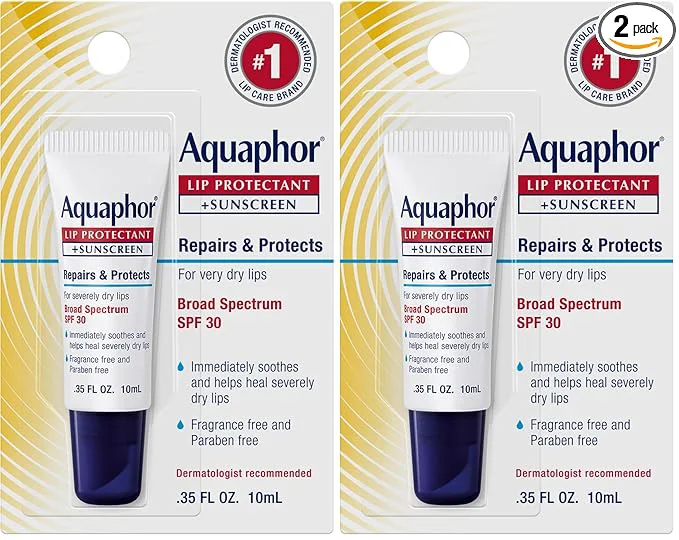 Unique Aquaphor Lip Balm Lip Repair SPF 30 Lip Protectant 0.35 Oz Tube Pack of Responsible