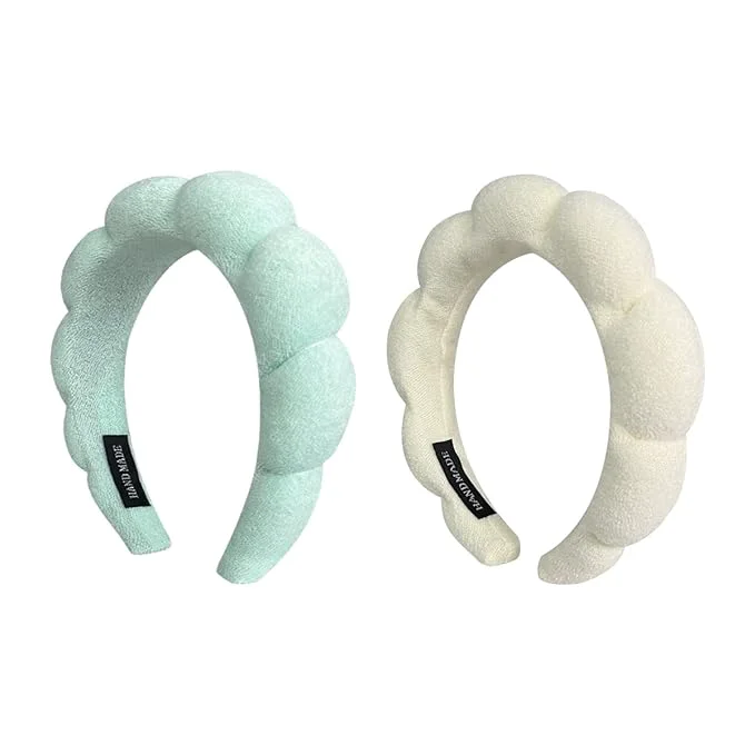 Excellent KVZVK 2 Pack Sponge Spa Makeup Headband High-Quality