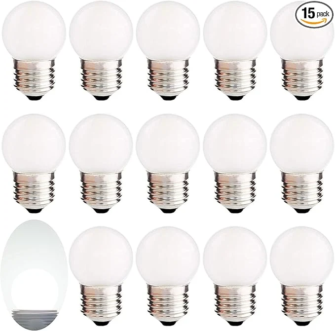 Advanced 15 Pack Frosted LED Bulbs Low Wattage Led Bulb 1.5W Equivalent 15 Superior