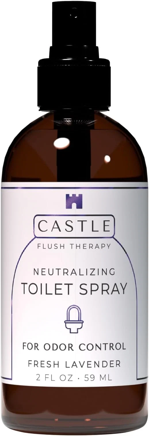 Organic Castle Flush Therapy Neutralizing Toilet Spray Odor Control Mist Over the Reliable
