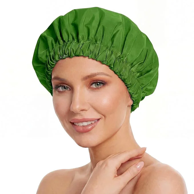 Environmentally Friendly Reusable Shower Cap for Women Large Waterproof Shower Bonnet Elite