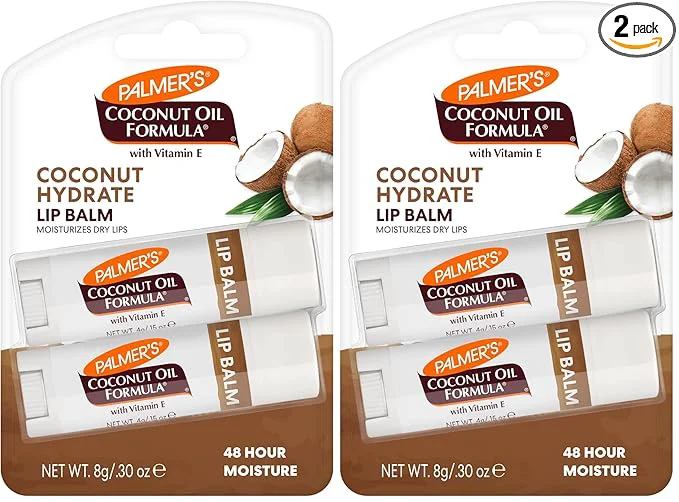 Durable Palmer’s Coconut Oil Formula Lip Balm Duo All-Day Moisturization Hydrates Dry Organic