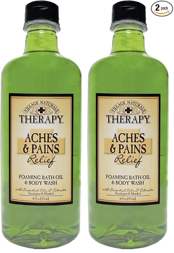 Reliable Village Naturals Therapy Foaming Bath Oil Aches and Pains 16 Ounce Long-Lasting