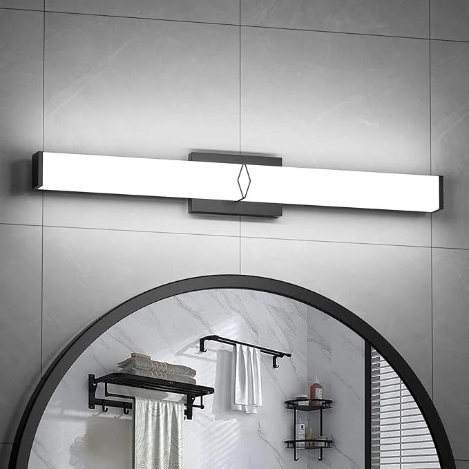 Clean Bathroom Vanity Light 32inch 5CCT Modern Dimmable Bathroom Light Fixtures Over Fashionable