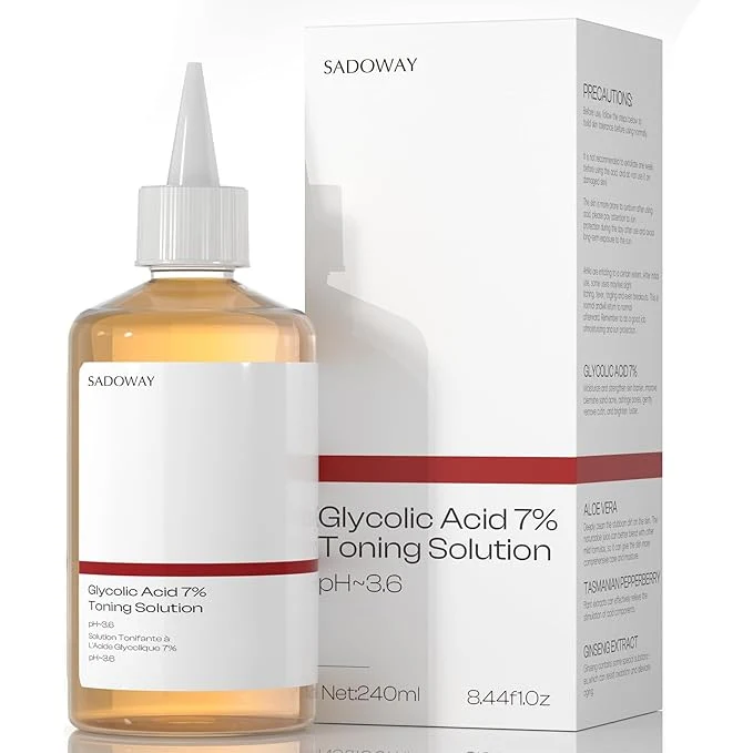Long-Lasting Glycolic Acid Toner 240ml Glycolic Acid 7 Exfoliating Toner Toning Solution Clean