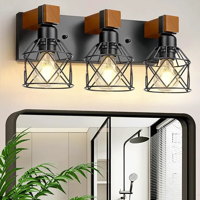 Unique 3-Light Farmhouse Vanity Lights Practical