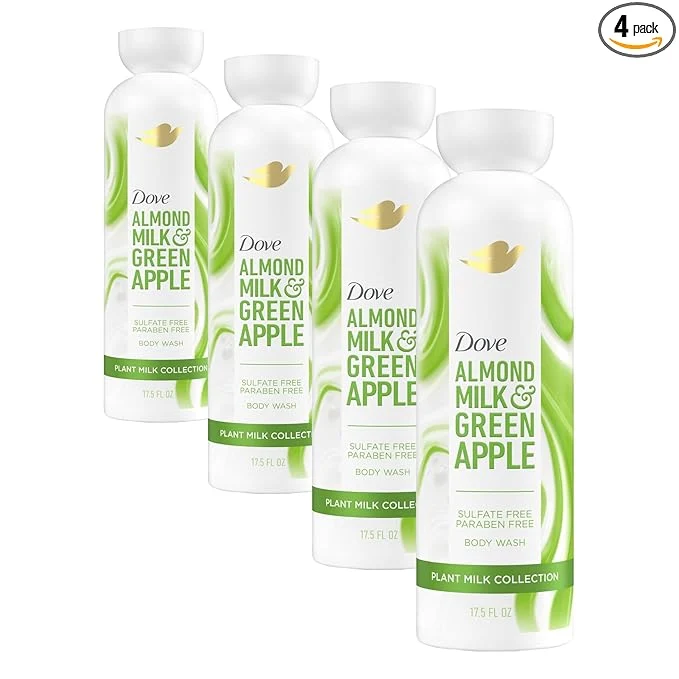 Selected Dove Plant Milk Cleansing Body Wash Almond Milk Green Apple Responsible