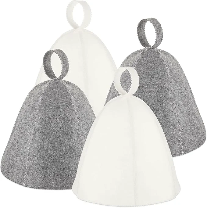 Fine JaGely Sauna Hat for Men Women Sauna Hat Vaporarium Cap Russian Banya Cap for Eco-Friendly