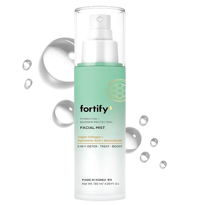 Outstanding Fortify Skincare Collagen Hyaluronic Acid Niacinamide Face Mist – 3-in-1 Consistent