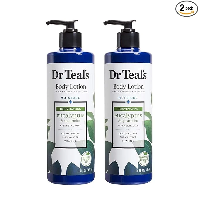 Elite Dr Teal’s Body Lotion Moisture Rejuvenating Eucalyptus Spearmint 16 fl oz Professional