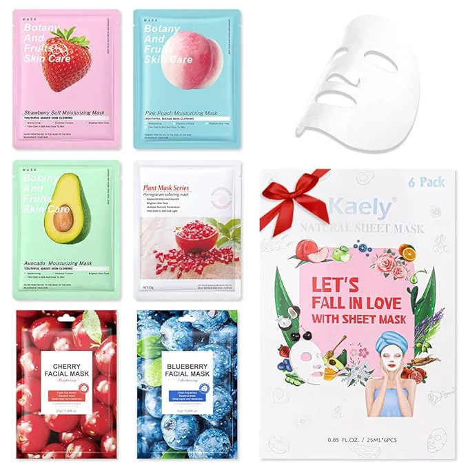 Exclusive Kaely 6 Pack Variety Face Masks Durable