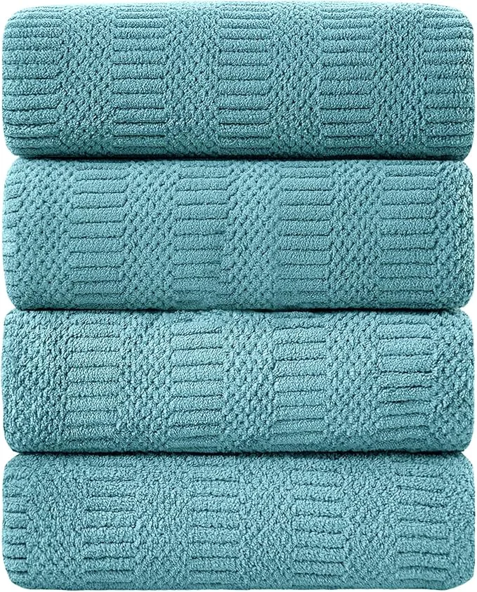 Consistent Ycosy 4 Pack Extra Large Microfiber Bath Towels Set 35×70 inches Less Lint Secure