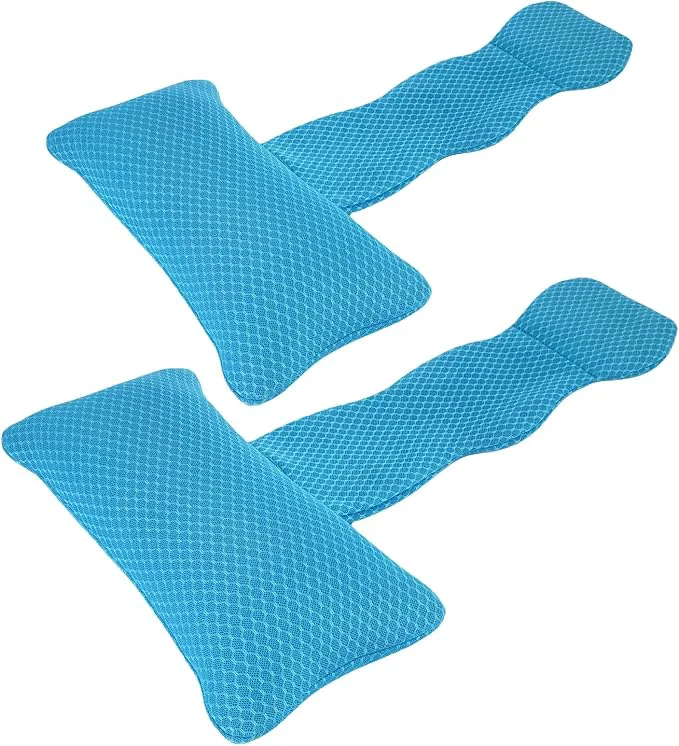 Premium REEZEIVI 2 Pack Hot Tub Headrest Pillow Chaise Lounge Pillows Outdoor 3D air Next-Generation