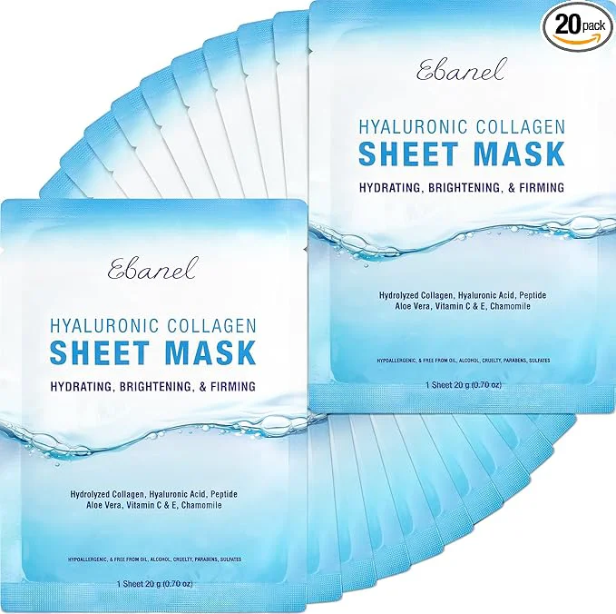 Quality Ebanel 20 Pack Collagen Face Mask Solid