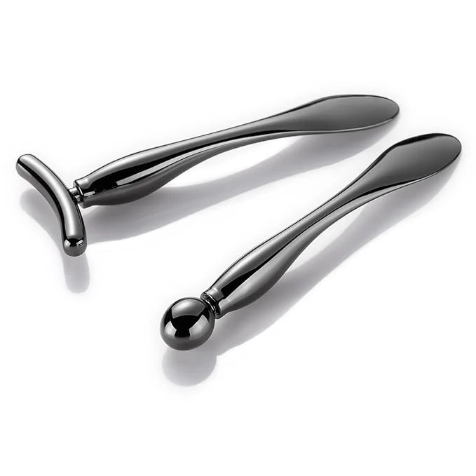 User-Friendly LISAPACK 2PCS Metal Eye Cream Applicator Wand Stick Massager Tool Fine