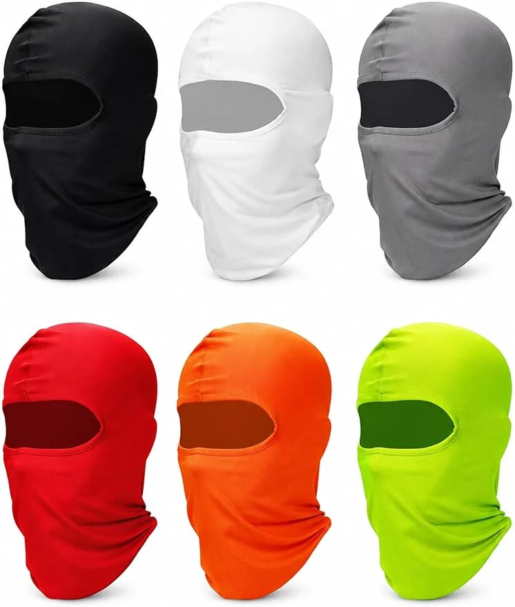 Exclusive SATINIOR 6 Pcs Ski Mask Cover Balaclava Full Face Mask Summer Face Cover UV Green