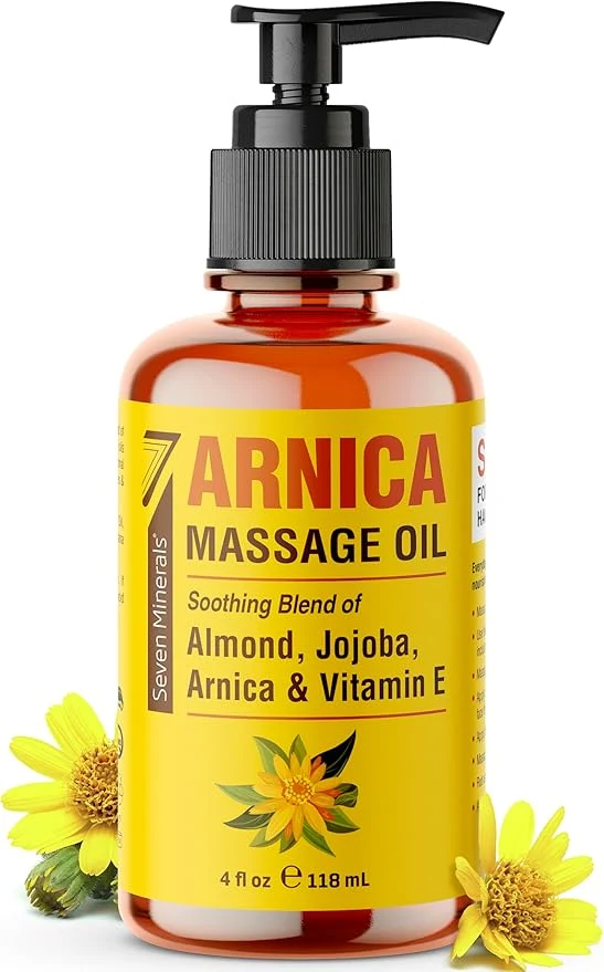 Sophisticated Seven Minerals Arnica Sore Muscle Massage Oil Prestigious