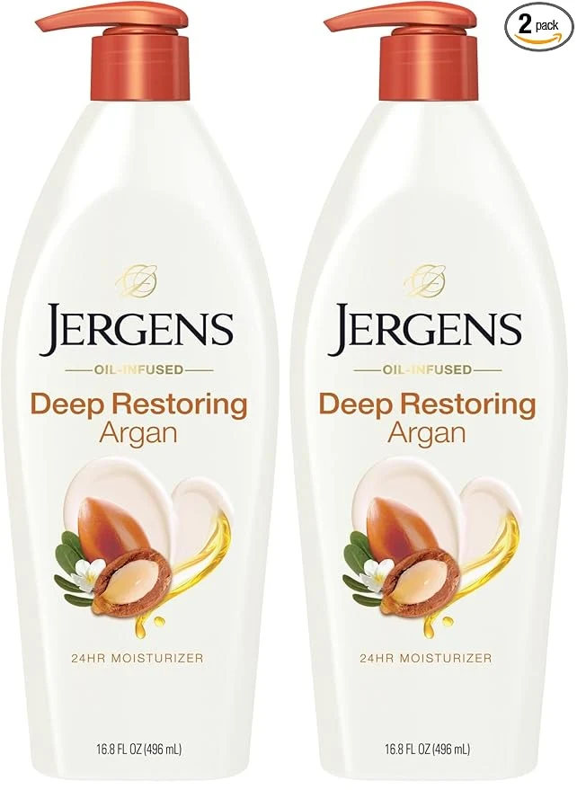 First-Class Jergens Deep Restoring Argan Oil Moisturizer Soothing Body and Hand-Lotion Premium