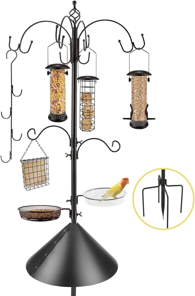 Powerful Deluxe Bird Feeding Station Kit Bird Feeder Pole Consistent