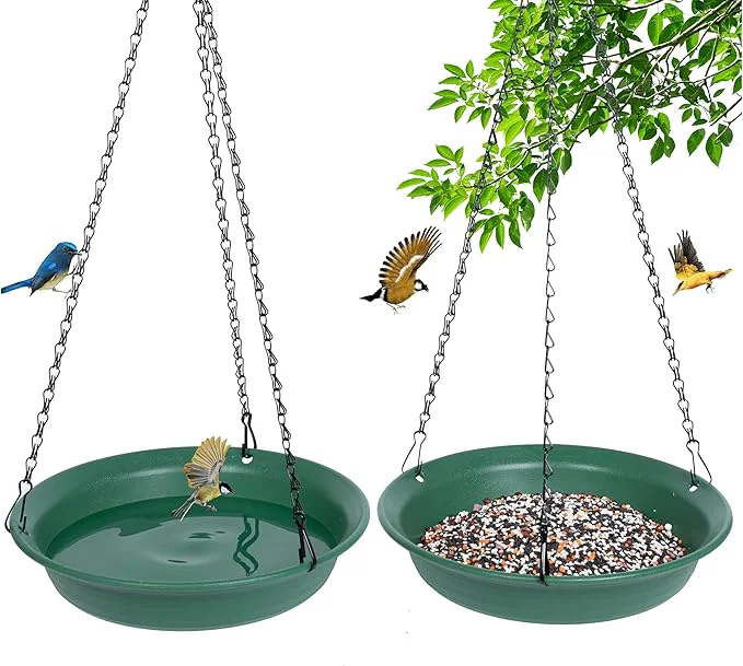 Safe VUWEZ Hanging Bird Feeder BirdBath User-Friendly