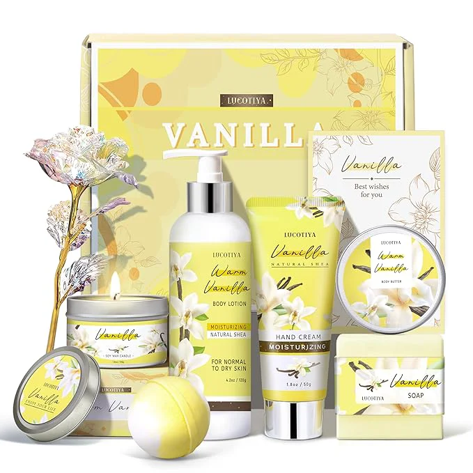 Safe Gifts for Women Birthday Gifts for Women Bath and Body Gifts Set Vanilla Spa Durable