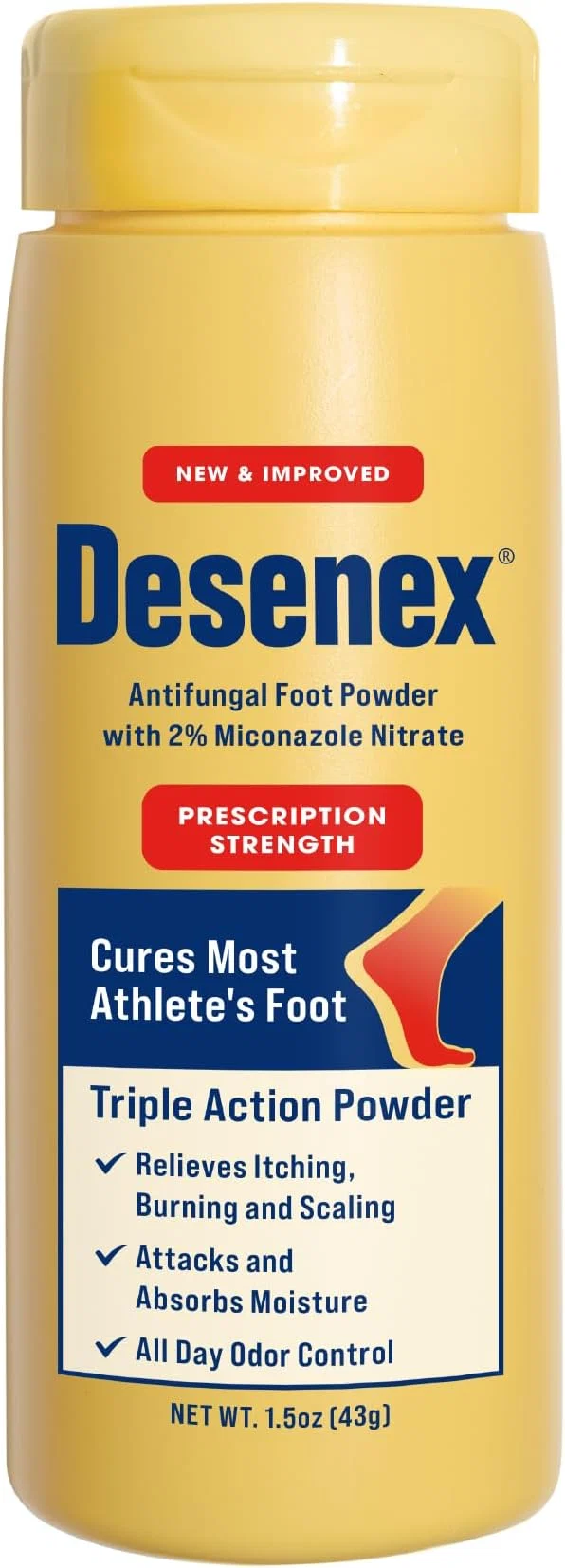 Certified Desenex Anti-Fungal Foot Powder Cures Most Athlete s Foot 2 Miconazole Expertly Made