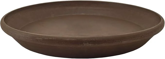 Classic PSW Pot Collection AP35C 14-inch Plastic Stone Wood Composite Plant Saucer Drip Innovative