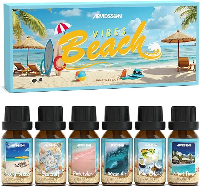 Powerful ARVIDSSON Beach Fragrance Oils Set Summer Essential Oils Advanced