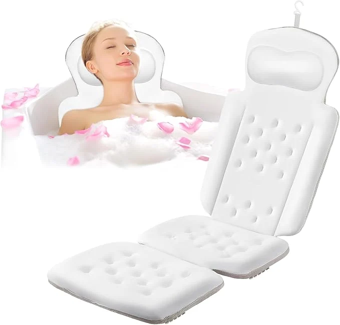 Solid Luxury Full Body Bath Pillow for Bathtub Bath Pillows for Tub Recyclable