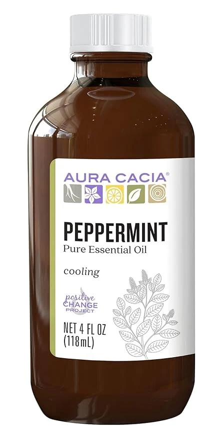 Exceptional Aura Cacia Pure Peppermint Essential Oil GC MS Tested Organic