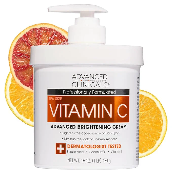 Secure Advanced Clinicals Vitamin C Cream Visibly Brightening Body Lotion Vitamin C Stylish