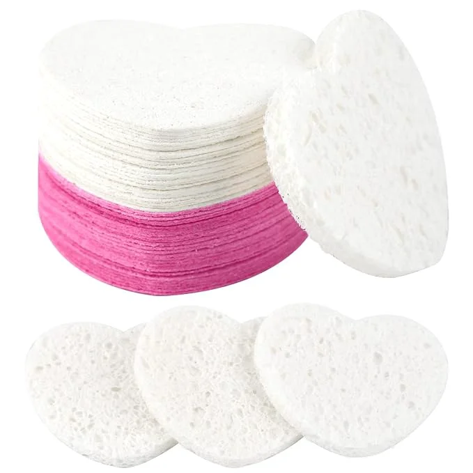 Elite 50-Count Facial Sponges Compressed Natural Cellulose Face Sponge Comfortable