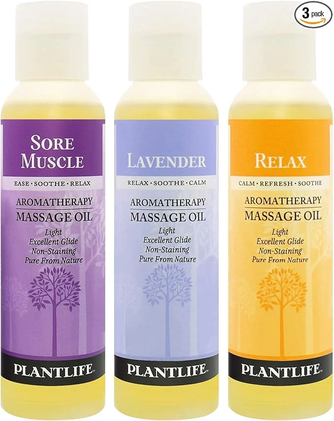 Certified Plantlife Massage Oil 3-Pack Versatile