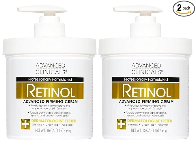 Eco-Friendly Advanced Clinicals Retinol Body Lotion Face Moisturizer Visible Anti Aging Fine