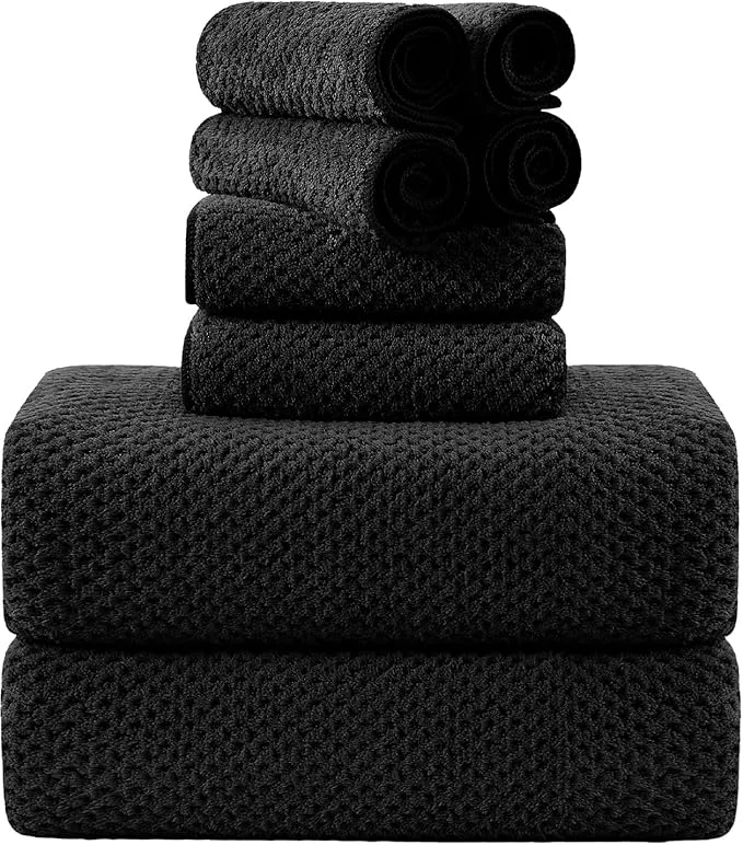 Verified 8-Piece Bath Towel Set 2 Extra Large Bath Towel Sheets 2 Hand Towels and 4 Safe