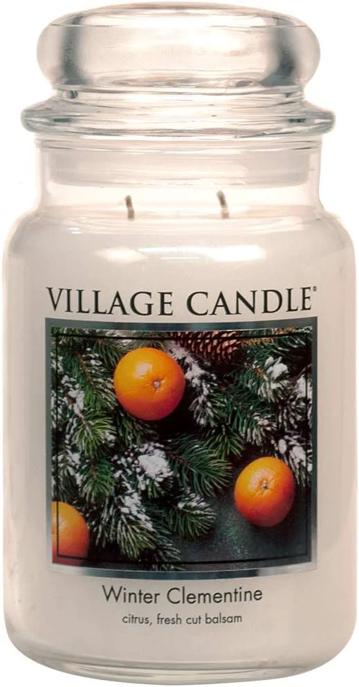 Green Village Candle Winter Clementine Large Apothecary Jar Scented Candle 21.25 oz. Innovative